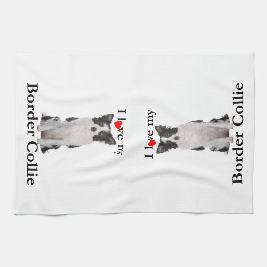 Liefde van mijn grens Collie Kitchen Towel Theedoek
