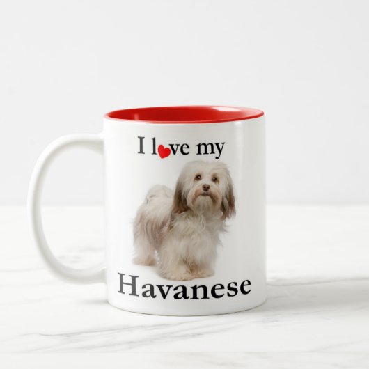 Liefde van mijn Havanese Mok (Links)