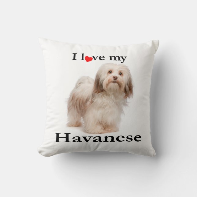 Liefde van mijn Havanese Pillow Kussen (Voorkant)