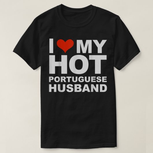 Liefde van mijn hete Portugese echtgenoot, echtgen T-shirt (Design voorkant)
