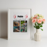 Liefde van mijn hond - 4 op foto's afgestemde coll fotoplaat<br><div class="desc">Viel je beste vriend met een aangepaste fotocollage. Als je zoveel leuke herinneringen en foto's hebt, is één foto niet genoeg. Deze plaque heeft 4 foto's, een citaat, en u kunt de naam van uw huisdier personaliseren. U kunt de kleur van de paginafdruk ook veranderen. Om aan te passen, kunt...</div>
