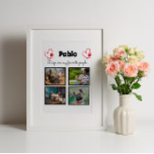 Liefde van mijn hond - 4 op foto's afgestemde coll fotoplaat