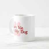 Liefde van mijn hond koffiemok (Voorkant links)