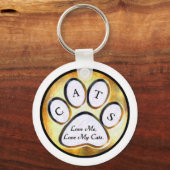 Liefde van mijn katten Sleutelhanger (Voorkant)