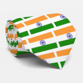 Liefde van mijn land India vlag Gibney The MUSEUM  Stropdas (Opgerold)