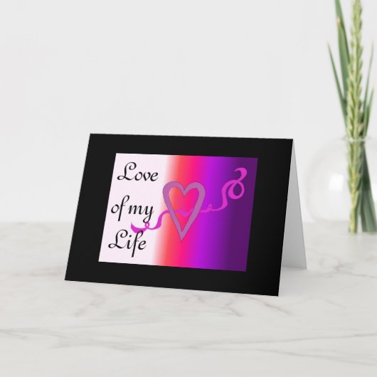 Liefde van mijn leven feestdagen kaart (Voorkant)