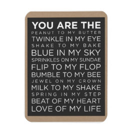 Liefde van mijn leven, foto-magneet van 3 x 4 inch magneet