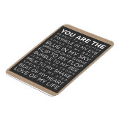 Liefde van mijn leven, foto-magneet van 3 x 4 inch magneet (Linkerzijde)