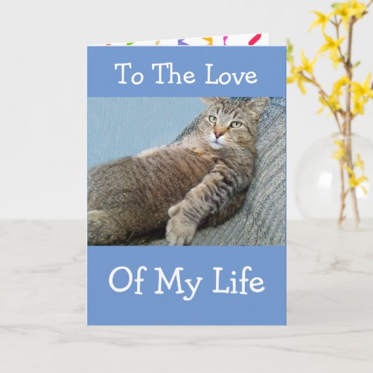 Liefde van mijn leven kaart (Gele Bloem)