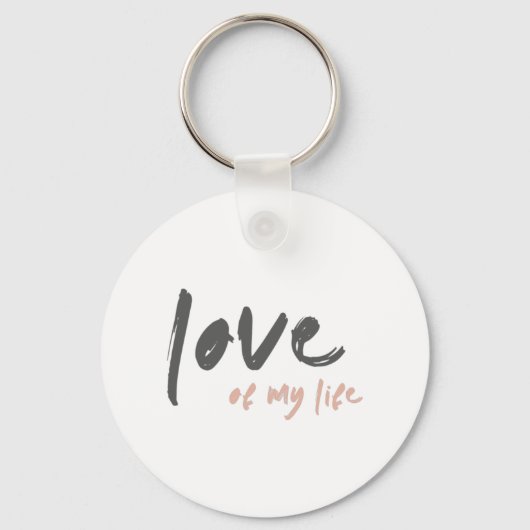Liefde van mijn leven | Modern minimal voor eeuwig Sleutelhanger (Voorkant)