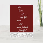 *LIEFDE VAN MIJN LEVEN* OP DE VALENTIJNSDAG / ALTI FEESTDAGEN KAART (Voorkant)