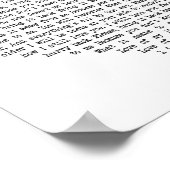 Liefde van mijn levenshart song Lyric Wall Art pri Poster (Hoek)