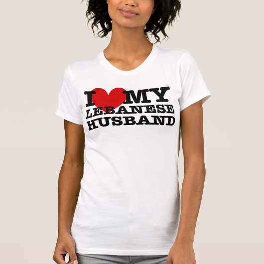 Liefde van mijn Libanese echtgenoot T-shirt (Voorkant)