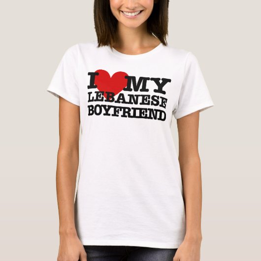 Liefde van mijn Libanese vriend T-shirt (Voorkant)