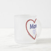 Liefde van mijn moeder matglas koffiemok (Voorkant rechts)