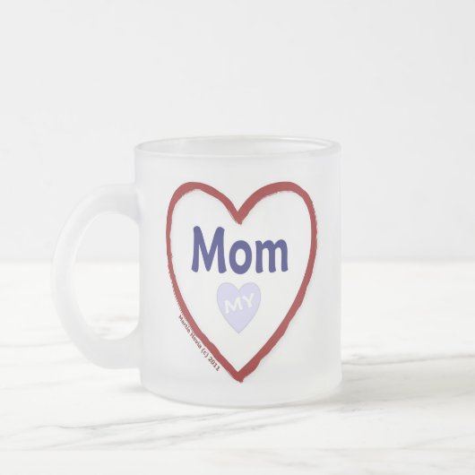 Liefde van mijn moeder matglas koffiemok (Links)