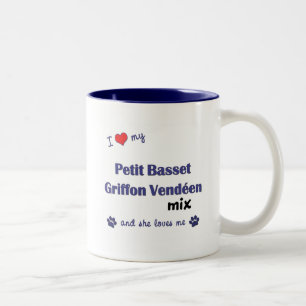 Liefde van mijn petit Basset Griffon Vendeen Mix ( Tweekleurige Koffiemok