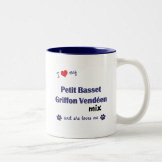 Liefde van mijn petit Basset Griffon Vendeen Mix ( Tweekleurige Koffiemok
