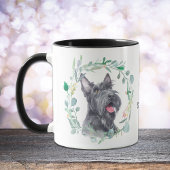 Liefde van mijn Schotse terrier Wreath Coffee Mok