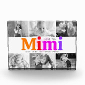 Liefde van Mimi Colorful Rainbow Modern Collage 6 Fotoblokken (Voorkant)