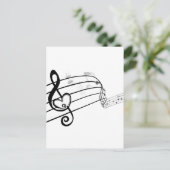 Liefde van Muziek Briefkaart (Staand voorkant)