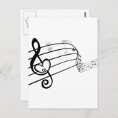 Liefde van Muziek Briefkaart (Voorkant / Achterkant)