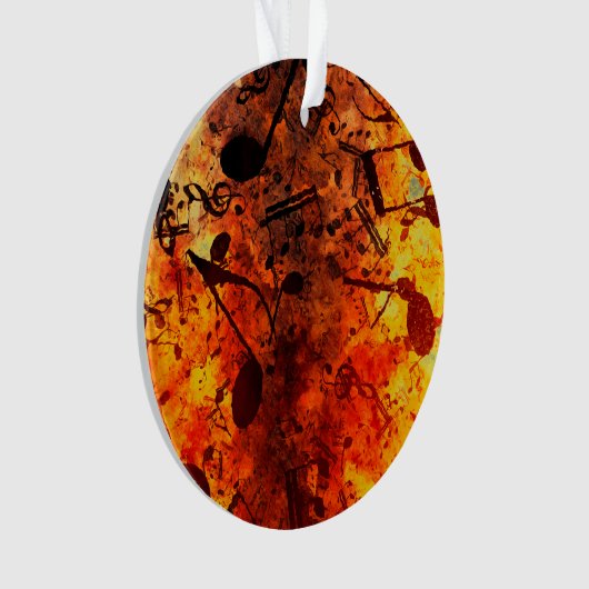 Liefde van muziek - Musical Notes Ceramic Ornament (voorkant)