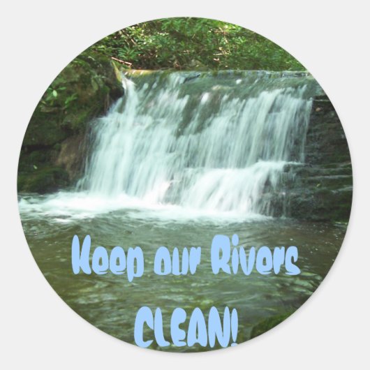 Liefde van Natuur Ronde Sticker (Voorkant)