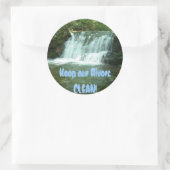 Liefde van Natuur Ronde Sticker (Tas)