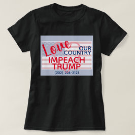 Liefde van ons land Impeach Trump Congres T-shirt