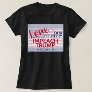 Liefde van ons land Impeach Trump Congres T-shirt