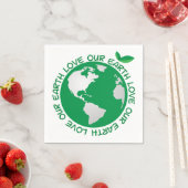 Liefde van onze aarde op papier servet (Insitu)