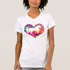 Liefde van paarden t-shirt