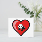 liefde van Panda Briefkaart (Staand voorkant)