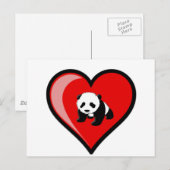 liefde van Panda Briefkaart (Voorkant / Achterkant)