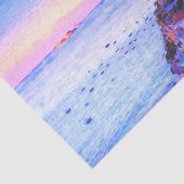 Liefde Van Positano Italië Zonsondergang Tissuepapier (Detail)