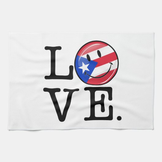 Liefde van Puerto Rico Theedoek (Horizontaal)