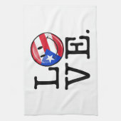 Liefde van Puerto Rico Theedoek (Verticaal)