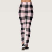 Liefde van roze/zwarte speldenvrouwen Leggings (Achterkant)