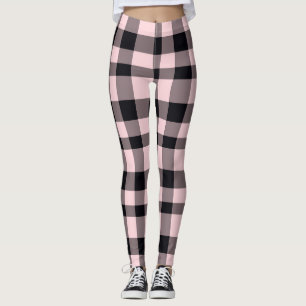 Liefde van roze/zwarte speldenvrouwen Leggings