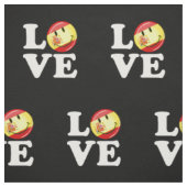 Liefde van Spanje glimlachende vlag Stof (Swatch)