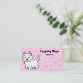 Liefde van Terrier van het Hoogland van het westen Visitekaartje (Staand voorkant)