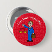 Liefde van uw Button op de Dag van de Advocaten -  (Voorkant /achterkant)