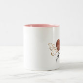 liefde van valentijnse tweekleurige koffiemok (Center)