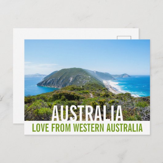 Liefde vanuit Australië Kustlandschap Kiffen Briefkaart (Voorkant / Achterkant)