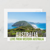 Liefde vanuit Australië Kustlandschap Kliffen Briefkaart (Voorkant / Achterkant)