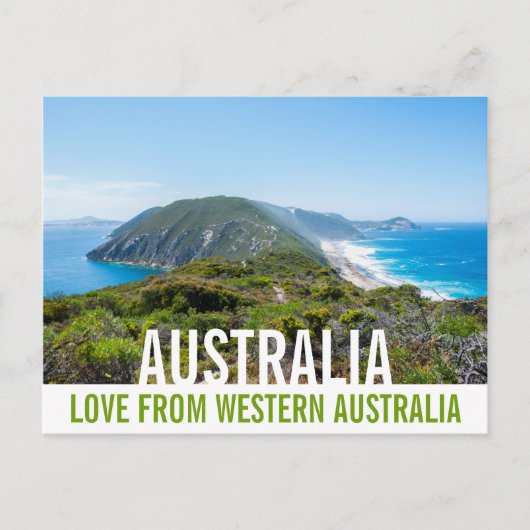 Liefde vanuit Australië Kustlandschap Kliffen Briefkaart (Voorkant)