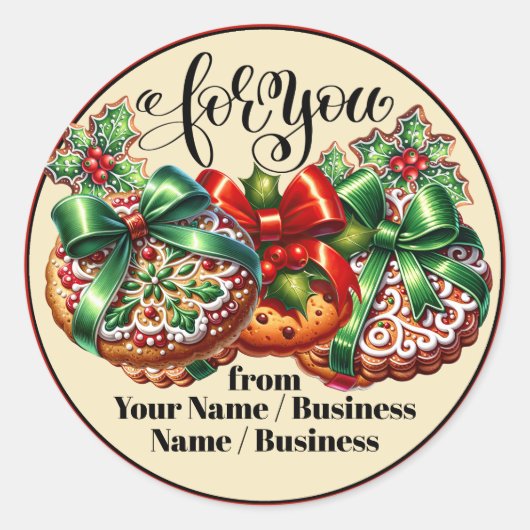 Liefde vanuit de oven voedingssticker ronde sticker (Voorkant)