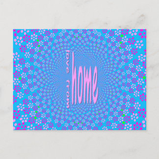 Liefde vanuit huis verzenden briefkaart