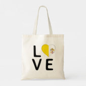 Liefde - Vaticaanstad vlag Tote Bag (Achterkant)